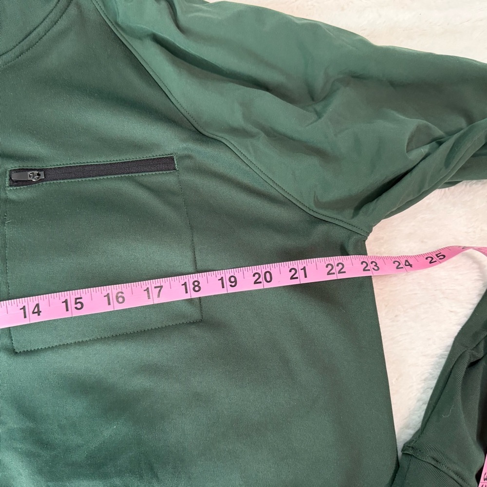 Zella Green Zip Up Hoodie Jacket Drawstring Hem Large - Picture 3 of 8